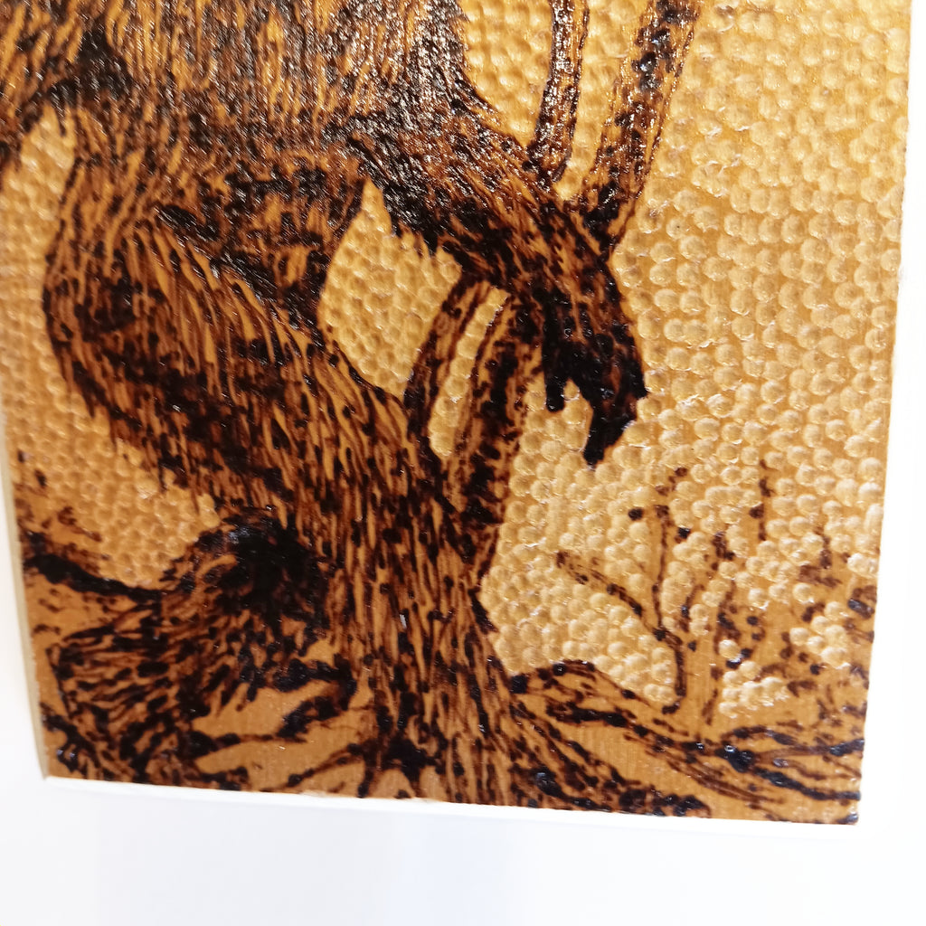 Handcrafted Woodburning Art | Pyrography Sasquatch Bigfoot Plaque