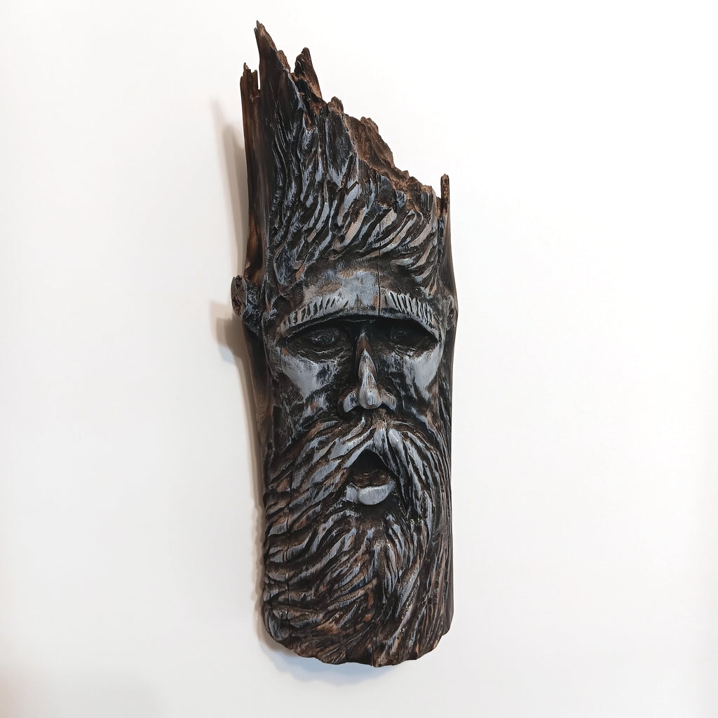Woodspirit Carving Wall or Shelf Sculpture