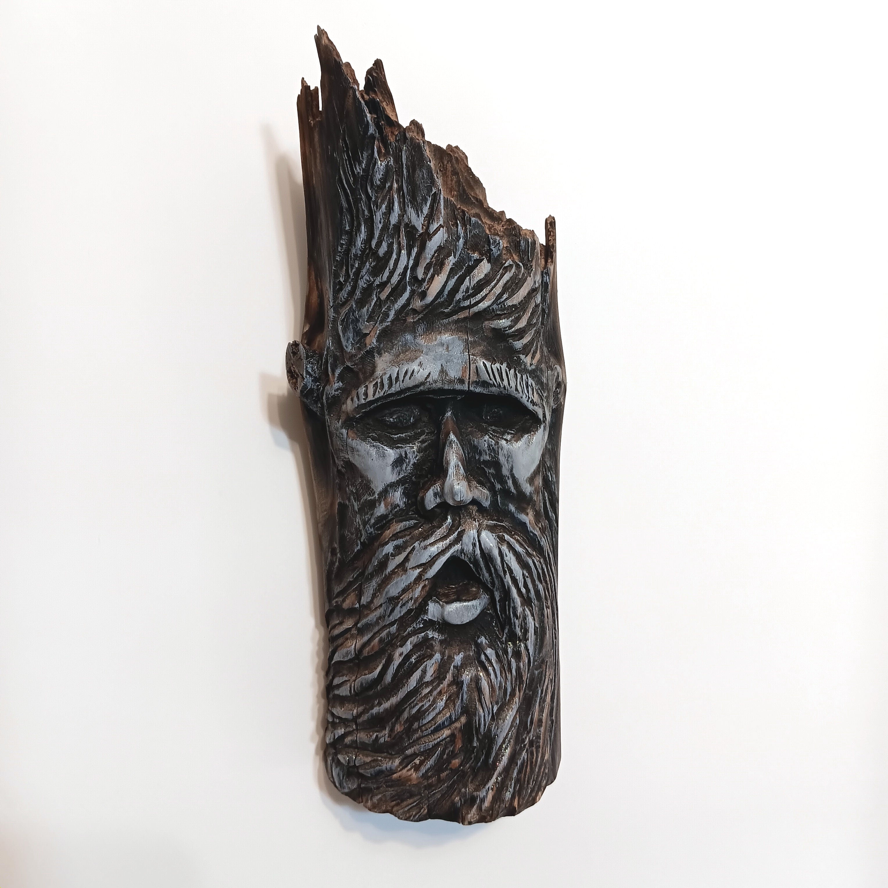 Woodspirit Carving Wall or Shelf Sculpture