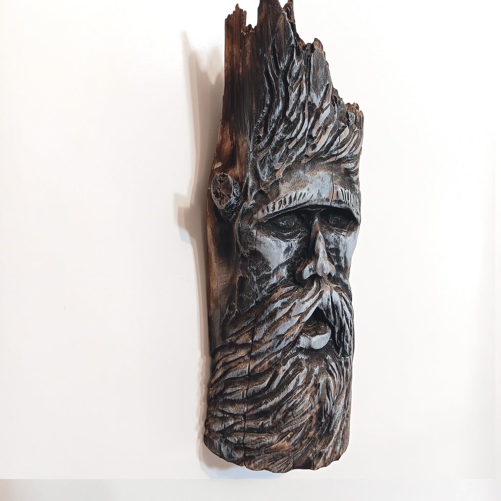Woodspirit Carving Wall or Shelf Sculpture