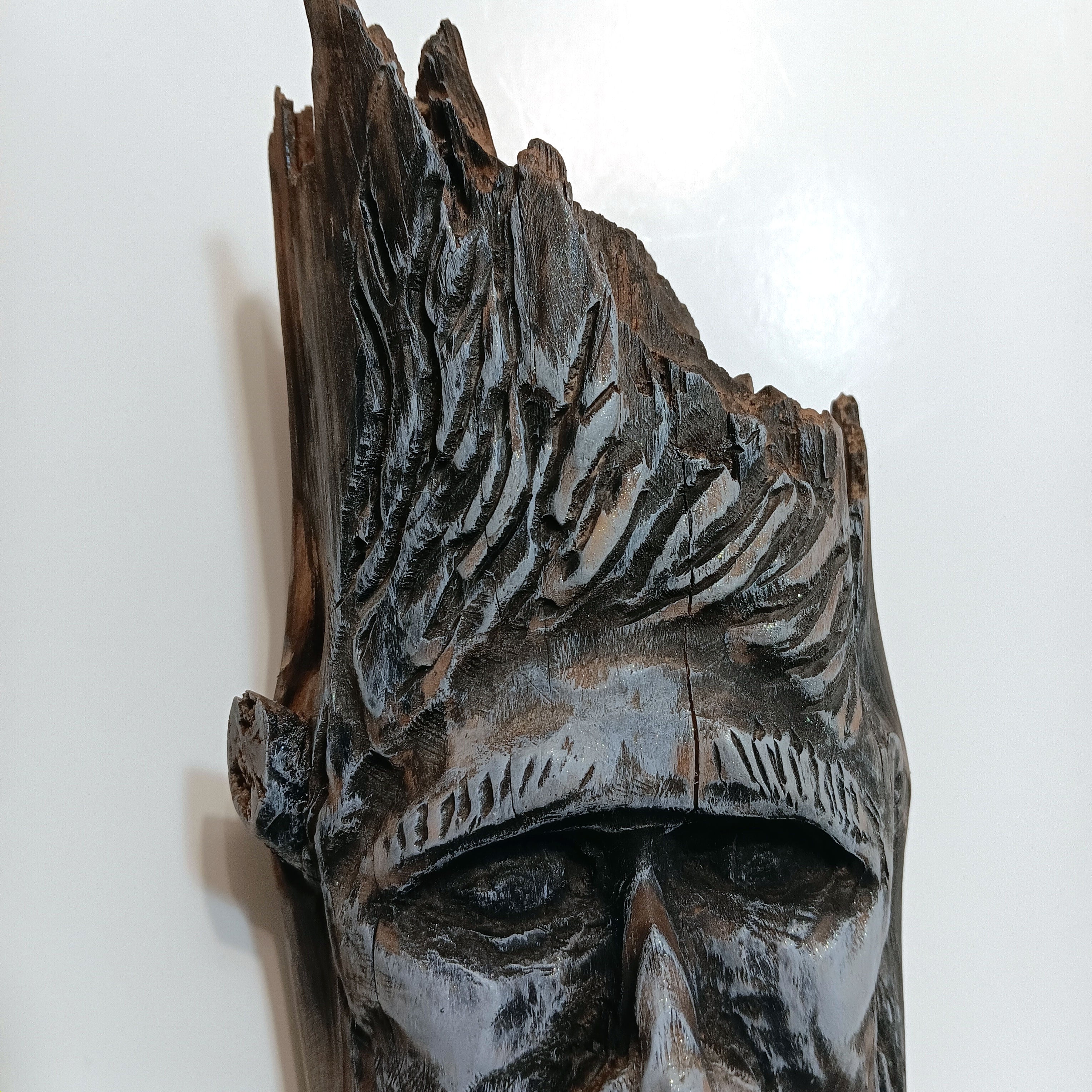 Woodspirit Carving Wall or Shelf Sculpture