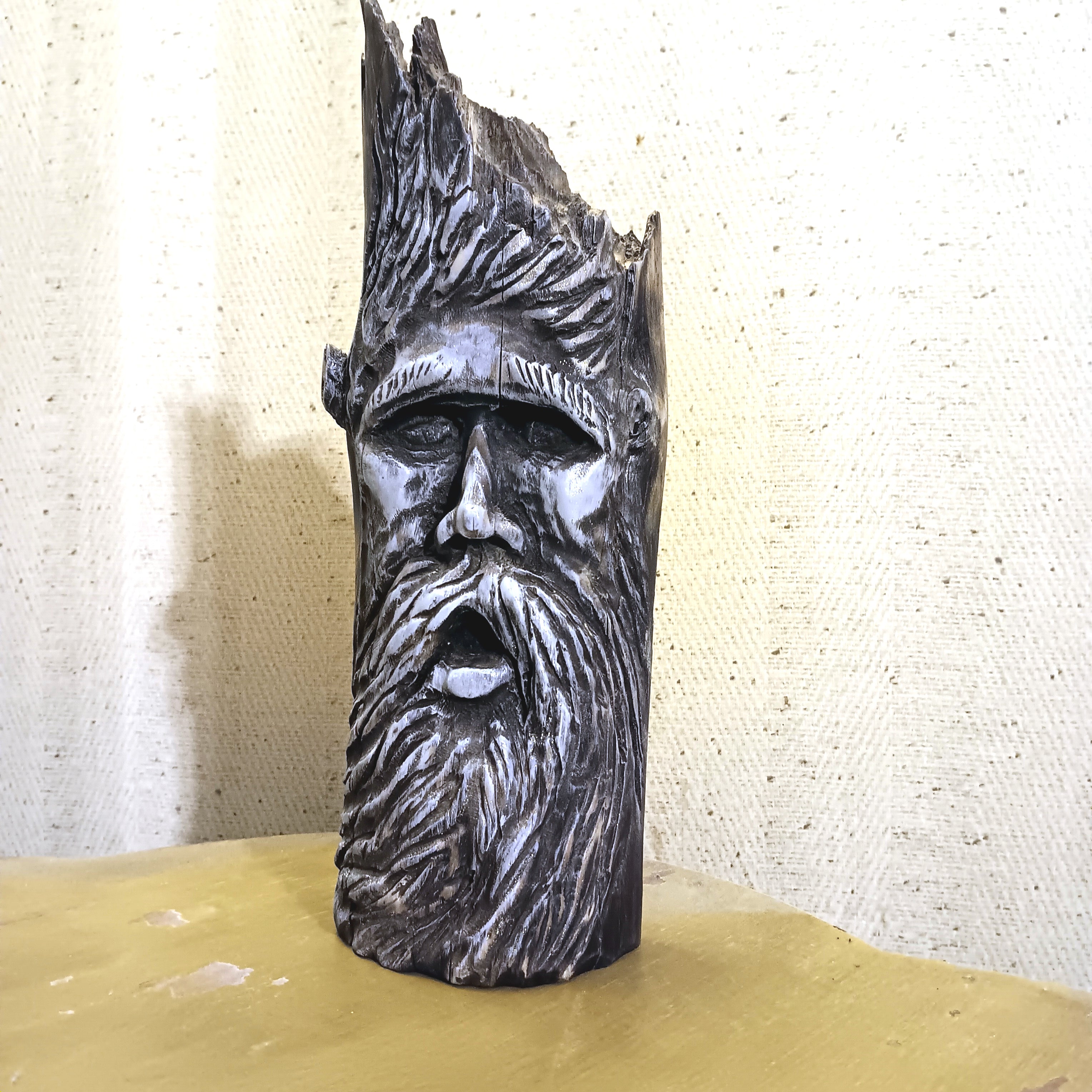 Woodspirit Carving Wall or Shelf Sculpture