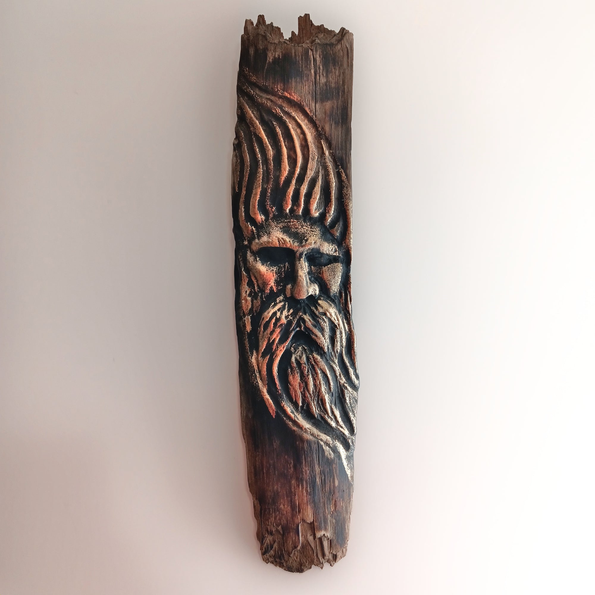 Woodspirit Carving Wall hanger OOAK