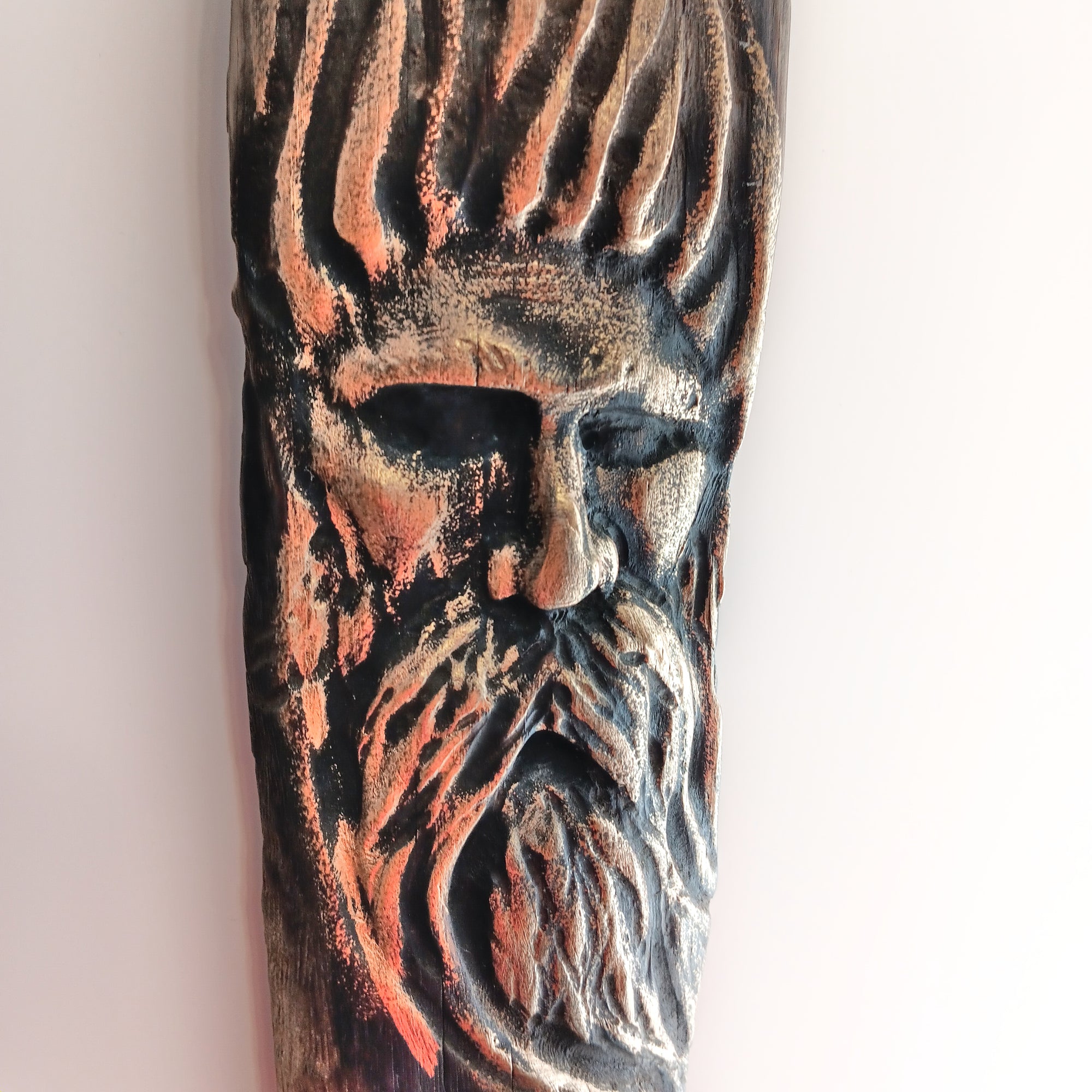 Woodspirit Carving Wall hanger OOAK